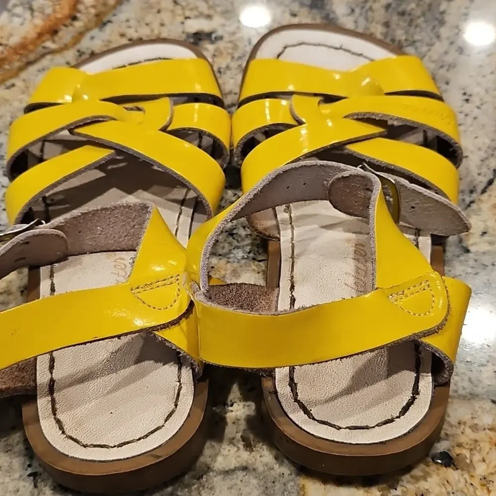 Girls Salt Water Yellow Sandals size 13